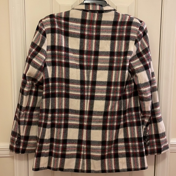 Plaid Oversized Wool Blazer - Picture 2 of 10